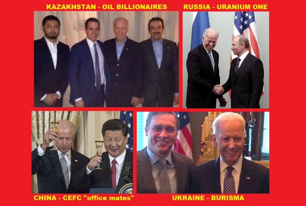 Biden quid pro quo income China, Jazakhstan, Ukraine, Russia